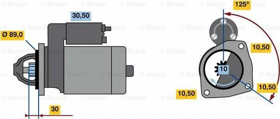 BOSCH 0 001 231 045 - Starter car-mod.net