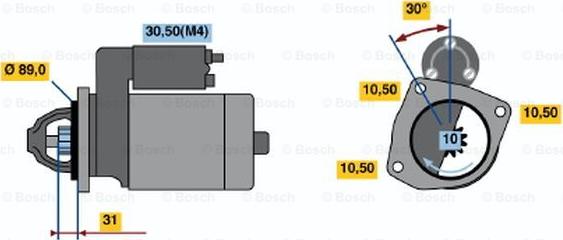 BOSCH 0 001 368 081 - Starter car-mod.net
