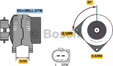 BOSCH 0 124 615 031 - Alternator car-mod.net
