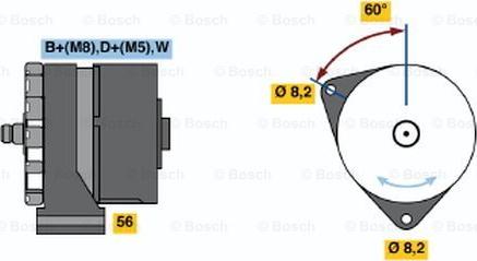 BOSCH 0 120 469 545 - Alternator car-mod.net