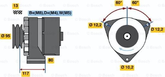 BOSCH 0 120 488 278 - Alternator car-mod.net