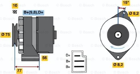 BOSCH 0 986 030 740 - Alternator car-mod.net