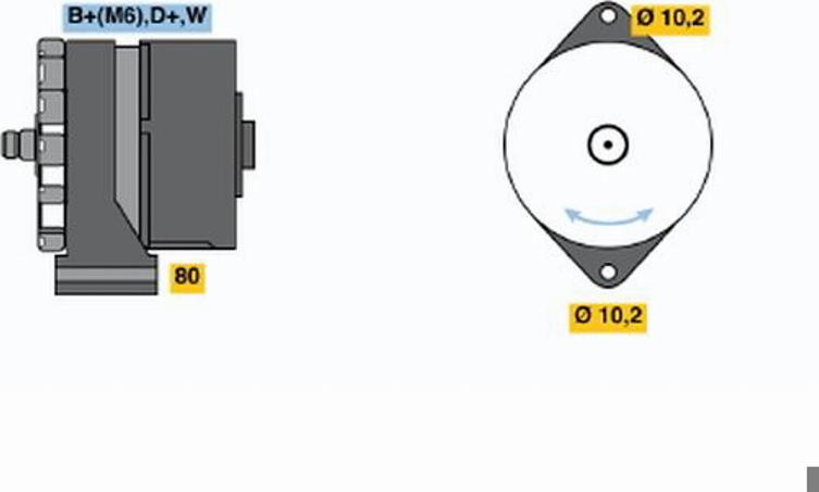BOSCH 0120489192 - Alternator car-mod.net