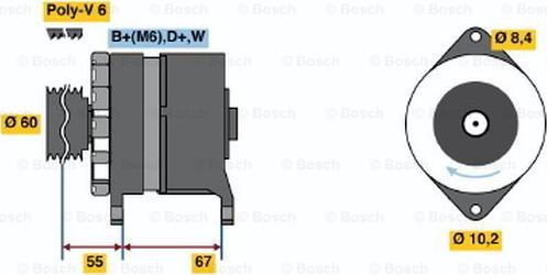 BOSCH 0 120 488 142 - Alternator car-mod.net