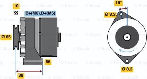BOSCH 0 986 034 660 - Alternator car-mod.net