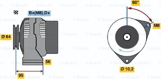 BOSCH 0 120 335 006 - Alternator car-mod.net