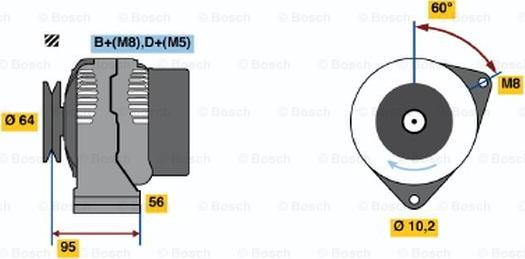 BOSCH 0 120 335 007 - Alternator car-mod.net