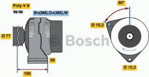 BOSCH 0 123 515 500 - Alternator car-mod.net
