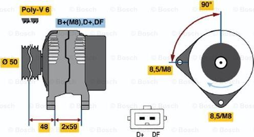 BOSCH 0 123 515 014 - Alternator car-mod.net