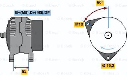 BOSCH 0 123 520 027 - Alternator car-mod.net