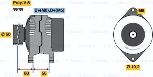 BOSCH 0 123 120 001 - Alternator car-mod.net