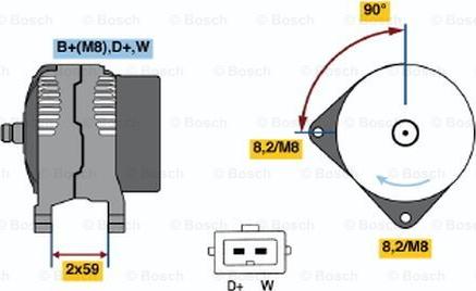 BOSCH 0 123 310 032 - Alternator car-mod.net