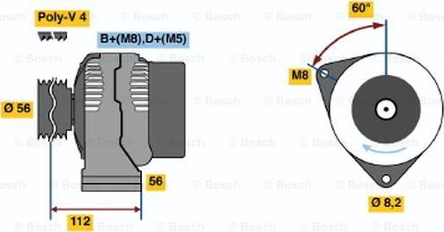 BOSCH 0 123 335 001 - Alternator car-mod.net