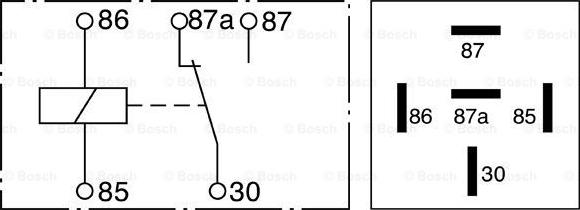 BOSCH 0 332 204 201 - Relay, main current car-mod.net