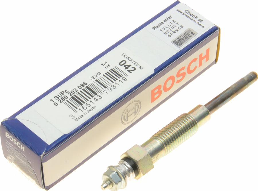 BOSCH 0 250 202 096 - Glow Plug car-mod.net