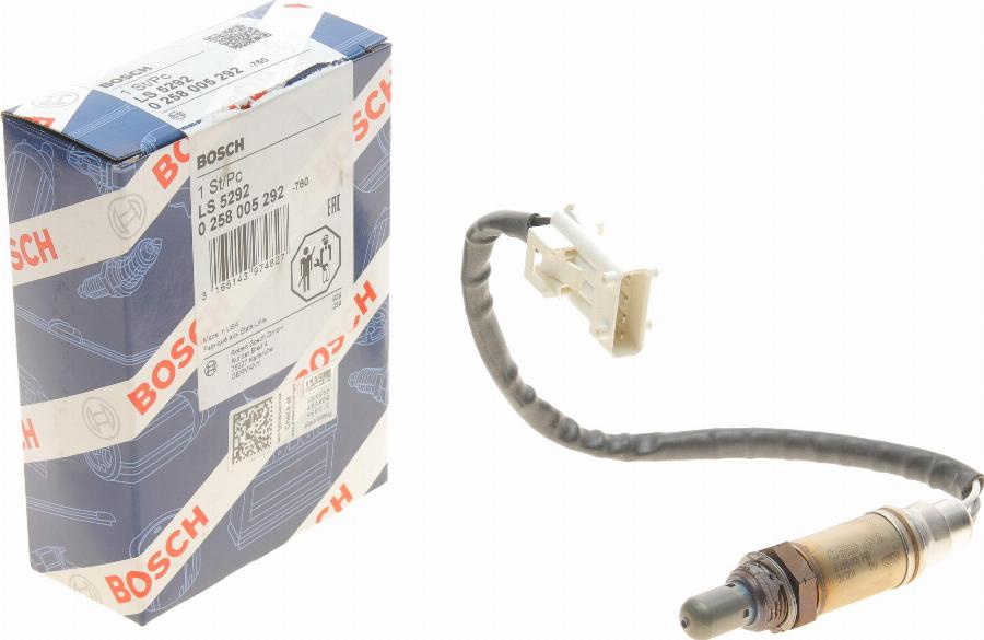 BOSCH 0 258 005 292 - Oxygen, Lambda Sensor car-mod.net