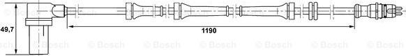 BOSCH 0 265 006 156 - ABS sensor, wheel speed car-mod.net