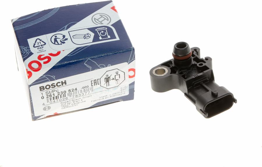 BOSCH 0 261 230 524 - Sensor, boost pressure car-mod.net