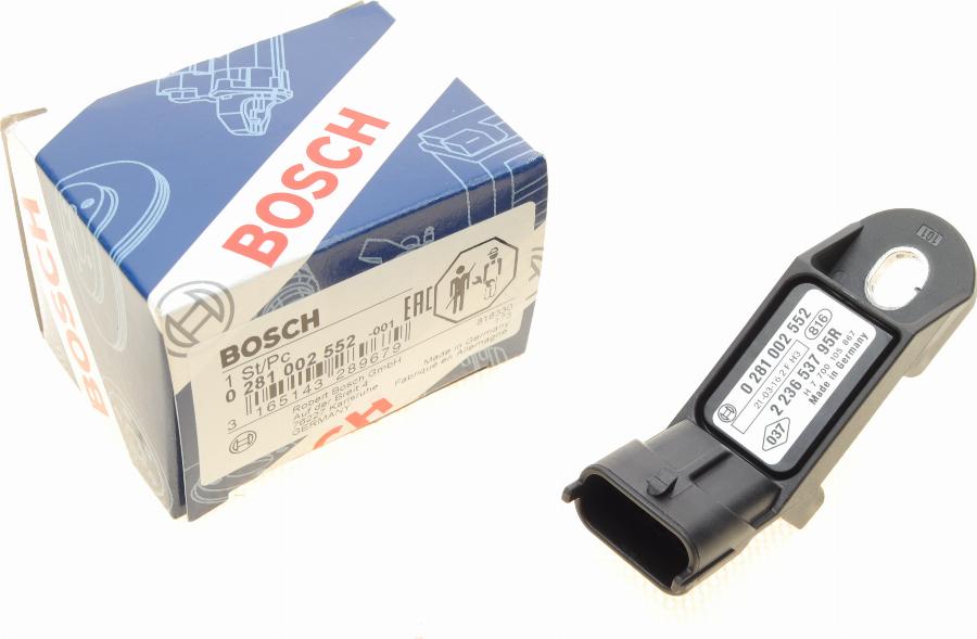 BOSCH 0 281 002 552 - Sensor, boost pressure car-mod.net