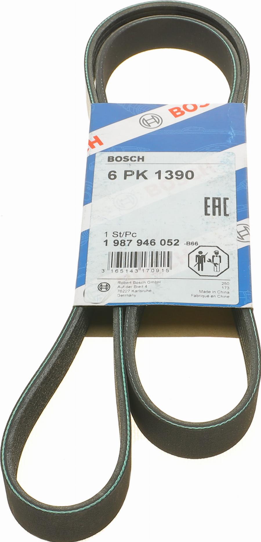 BOSCH 1 987 946 052 - V-Ribbed Belt car-mod.net