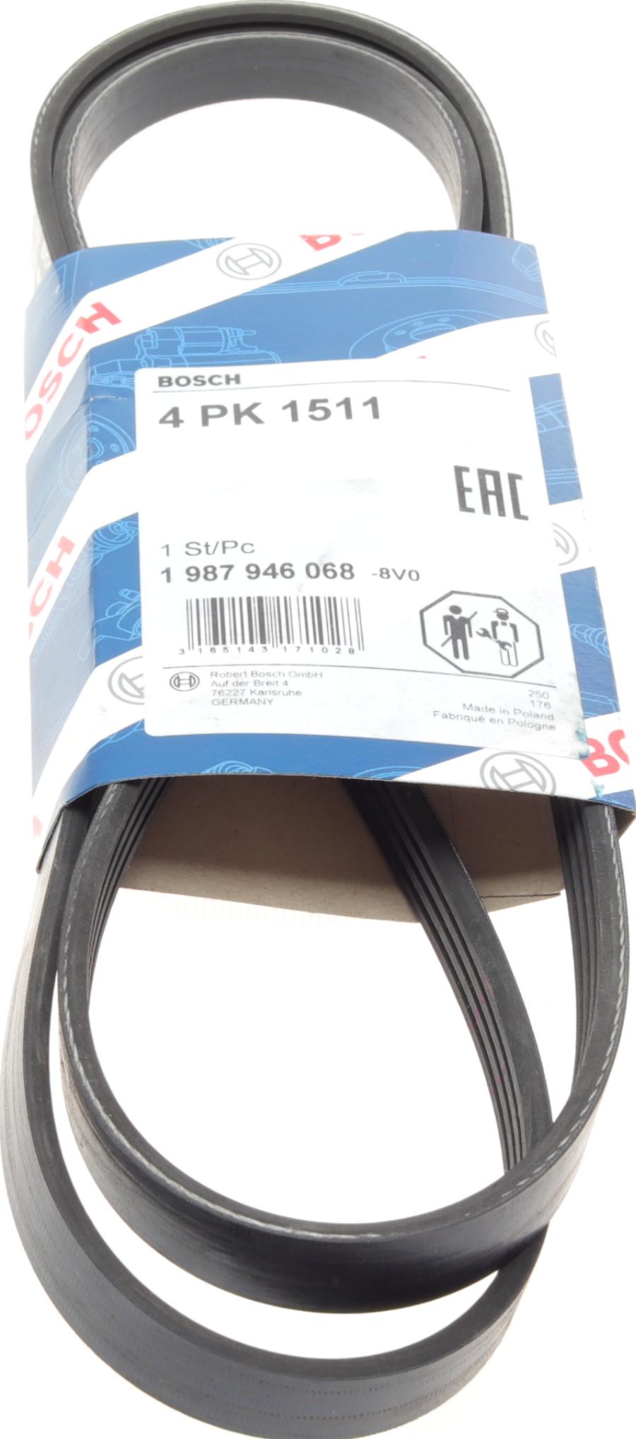 BOSCH 1 987 946 068 - V-Ribbed Belt car-mod.net