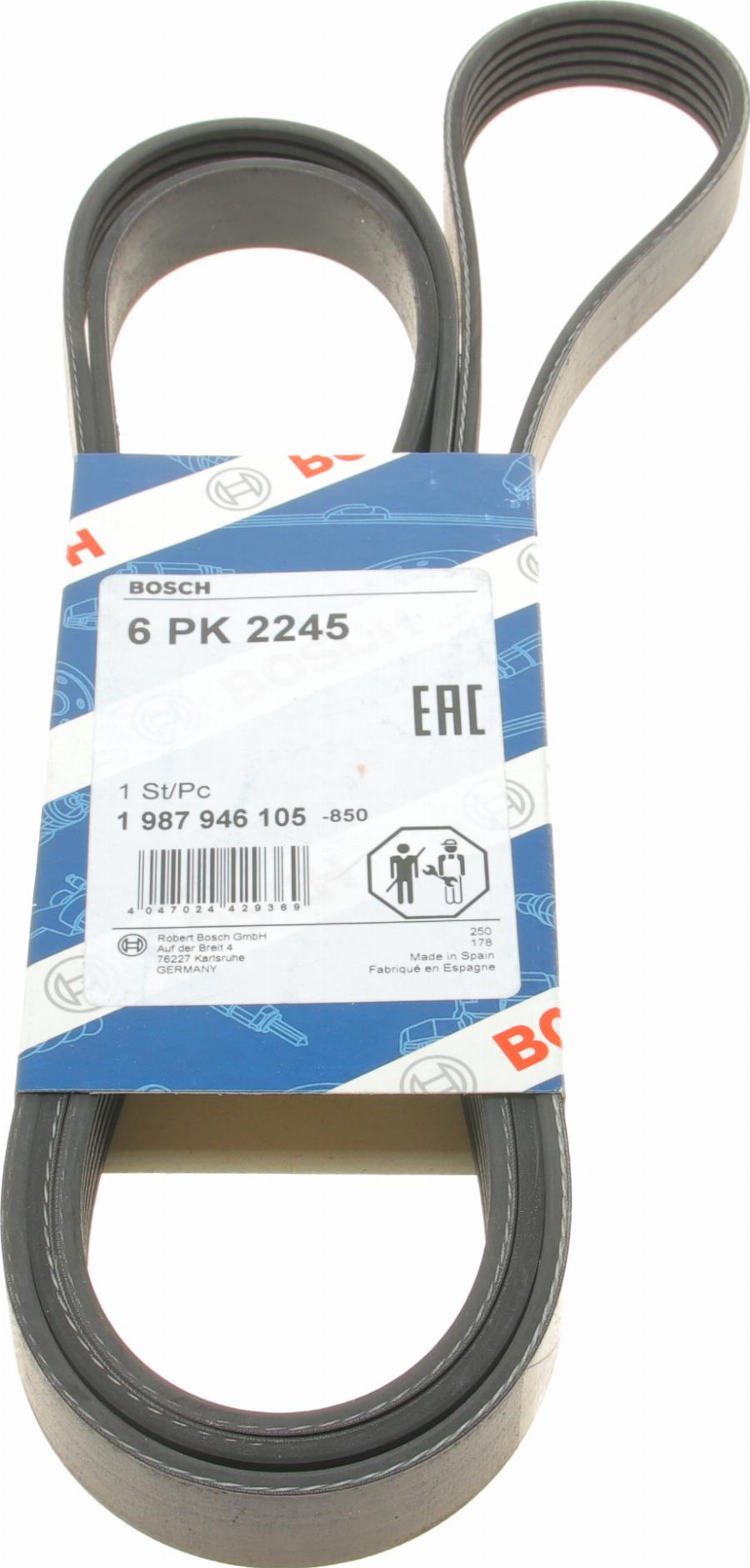BOSCH 1 987 946 105 - V-Ribbed Belt car-mod.net