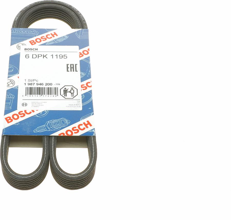BOSCH 1 987 946 200 - V-Ribbed Belt car-mod.net