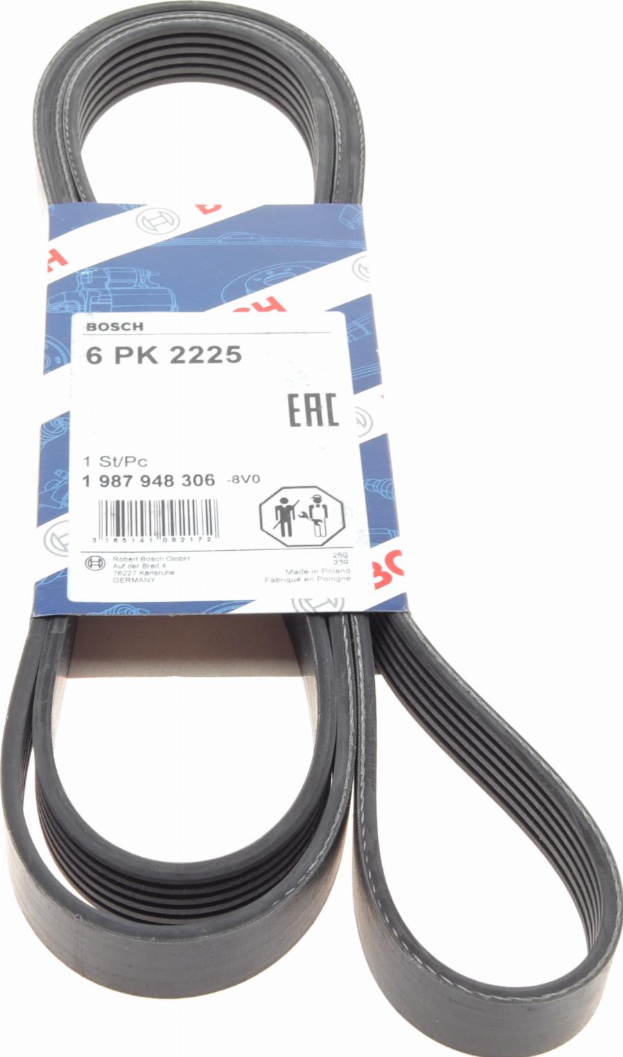 BOSCH 1 987 948 306 - V-Ribbed Belt car-mod.net