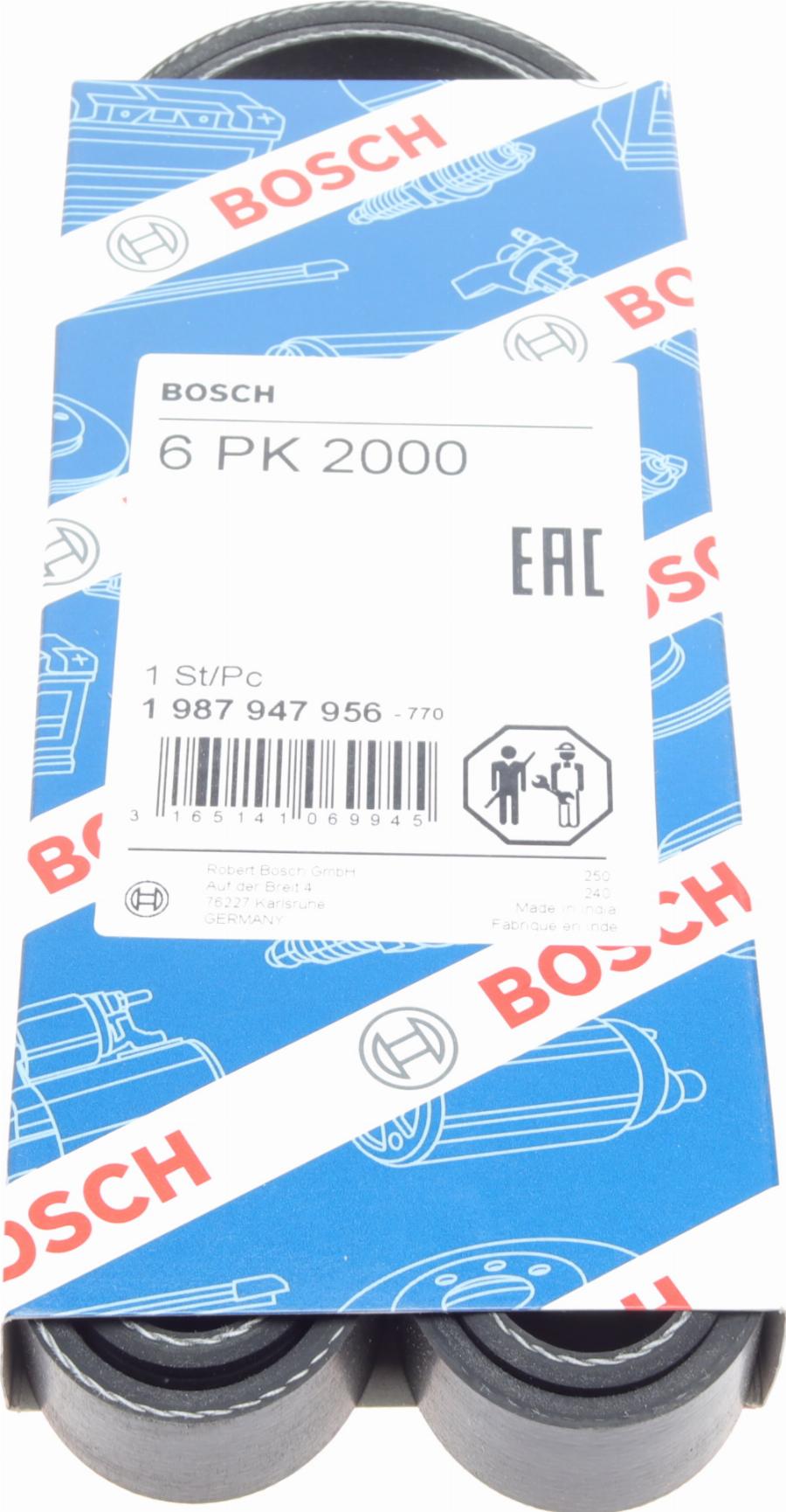 BOSCH 1 987 947 956 - V-Ribbed Belt car-mod.net