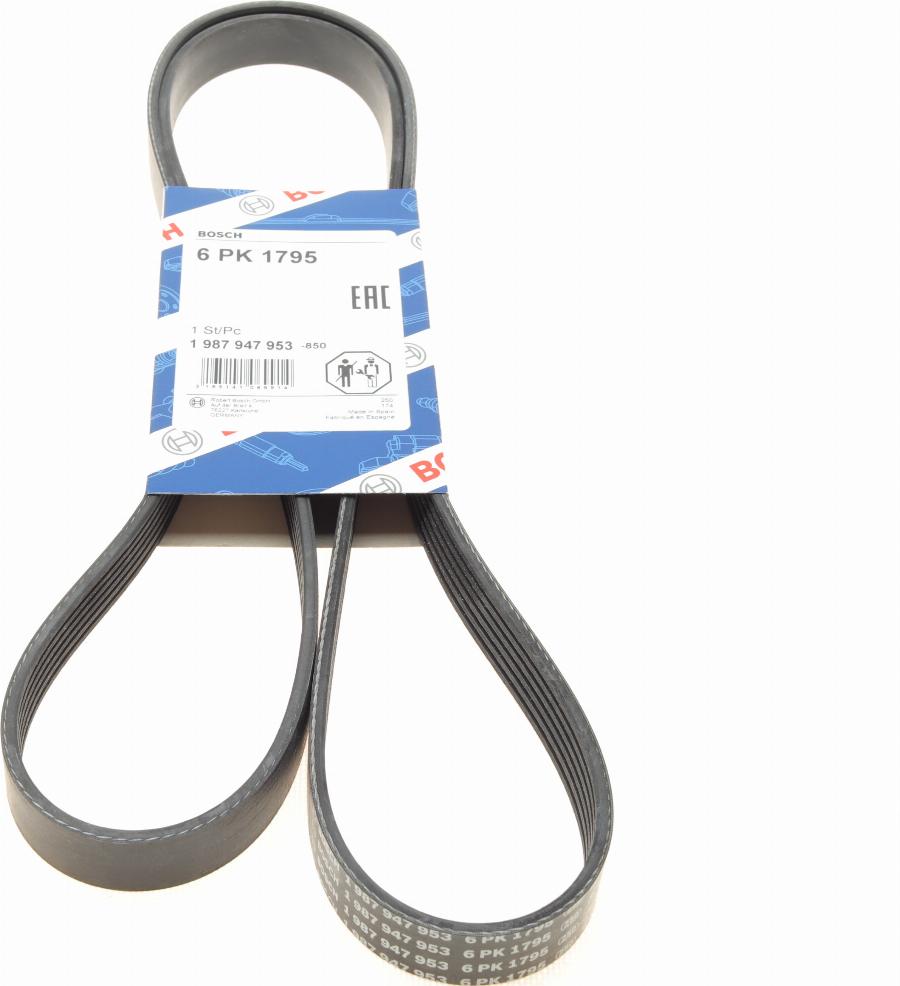 BOSCH 1 987 947 953 - V-Ribbed Belt car-mod.net