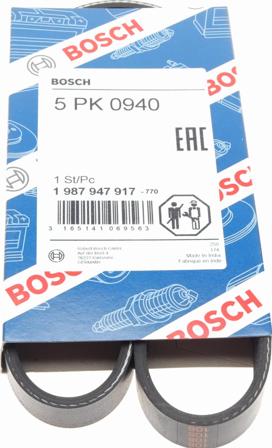 BOSCH 1 987 947 917 - V-Ribbed Belt car-mod.net