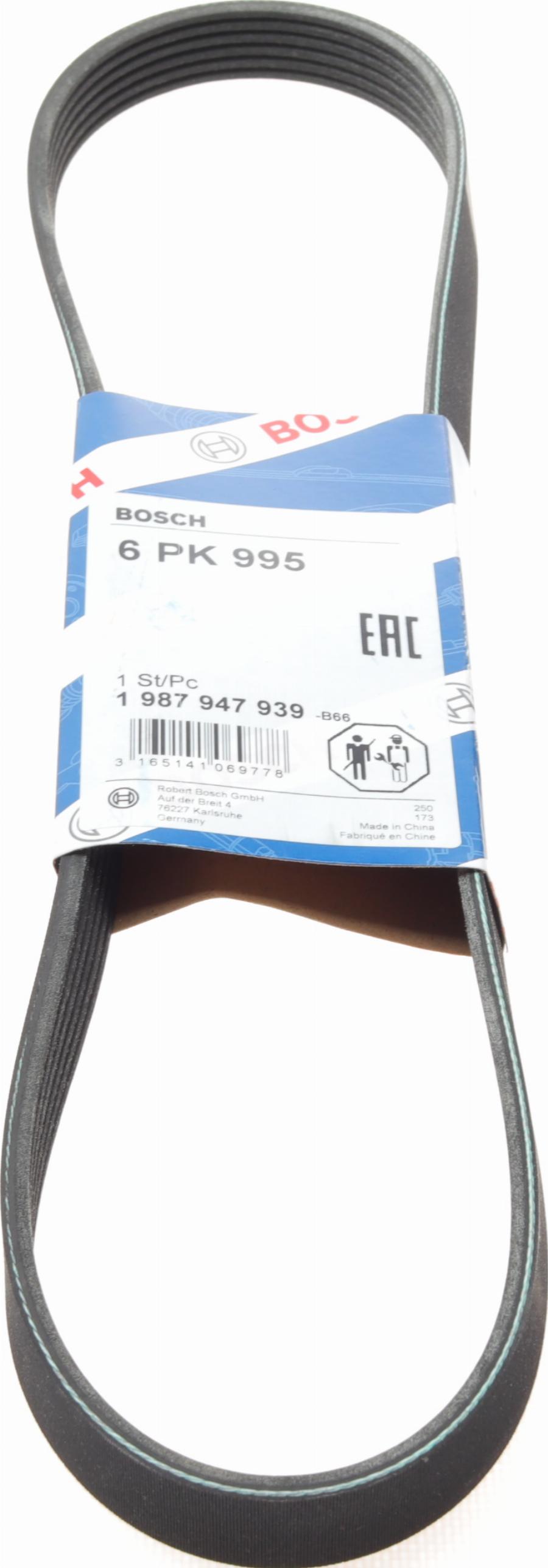 BOSCH 1 987 947 939 - V-Ribbed Belt car-mod.net
