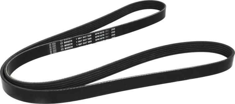 BOSCH 1 987 947 568 - V-Ribbed Belt car-mod.net