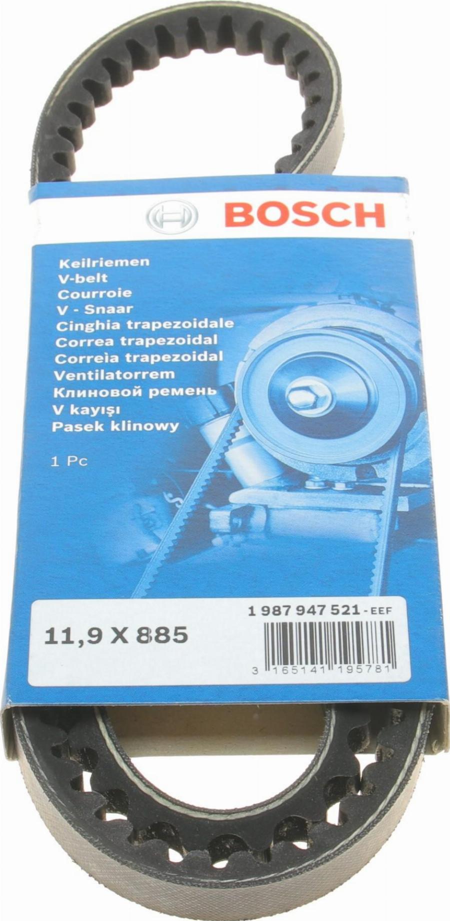 BOSCH 1 987 947 521 - Drive belt, V-Belt car-mod.net
