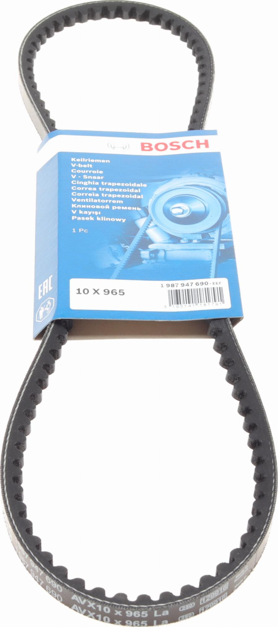 BOSCH 1 987 947 690 - Drive belt, V-Belt car-mod.net