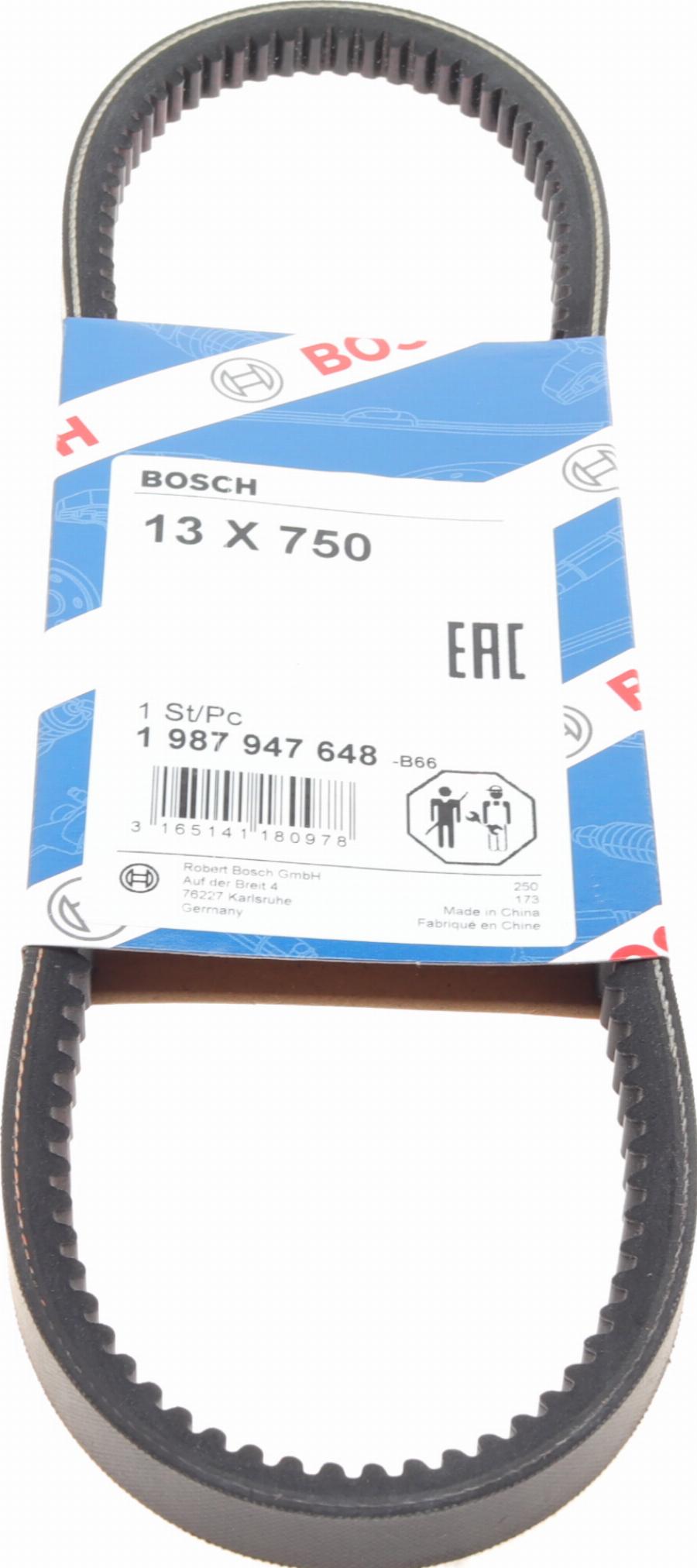 BOSCH 1 987 947 648 - Drive belt, V-Belt car-mod.net