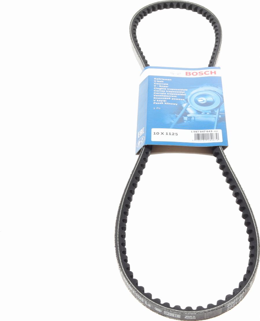 BOSCH 1 987 947 643 - Drive belt, V-Belt car-mod.net