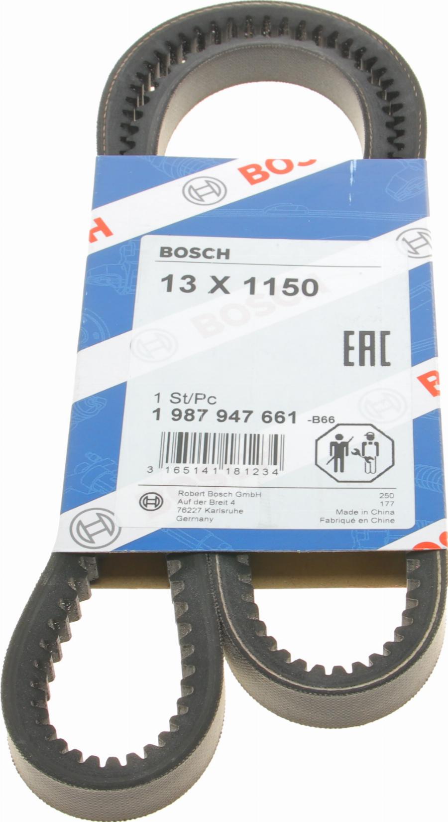 BOSCH 1 987 947 661 - Drive belt, V-Belt car-mod.net
