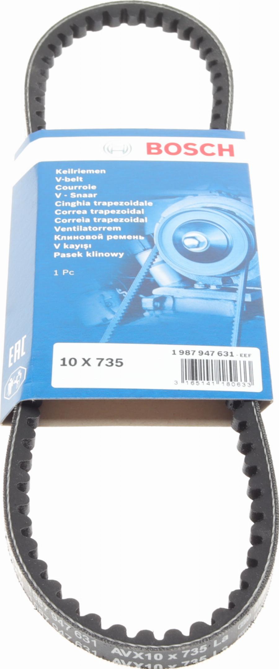 BOSCH 1 987 947 631 - Drive belt, V-Belt car-mod.net