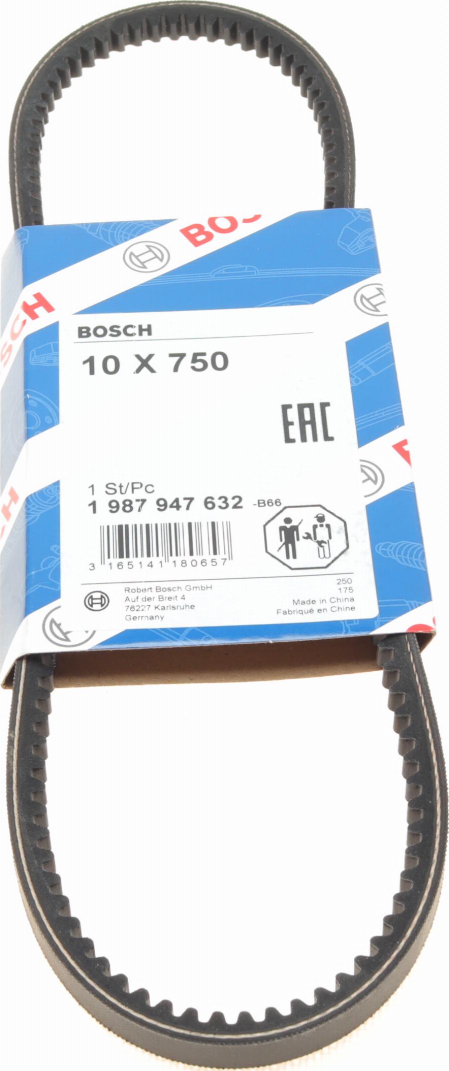BOSCH 1 987 947 632 - Drive belt, V-Belt car-mod.net