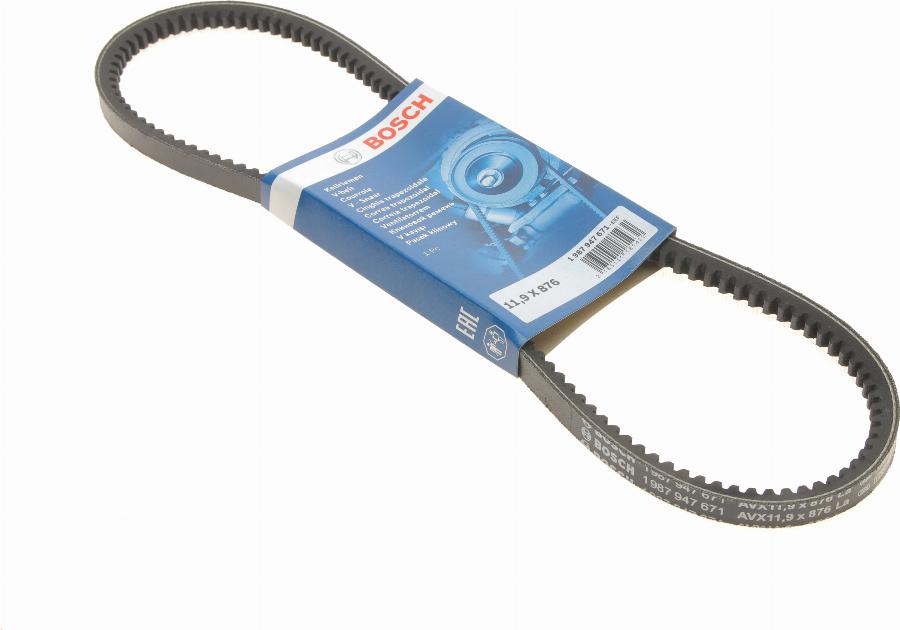 BOSCH 1 987 947 671 - Drive belt, V-Belt car-mod.net