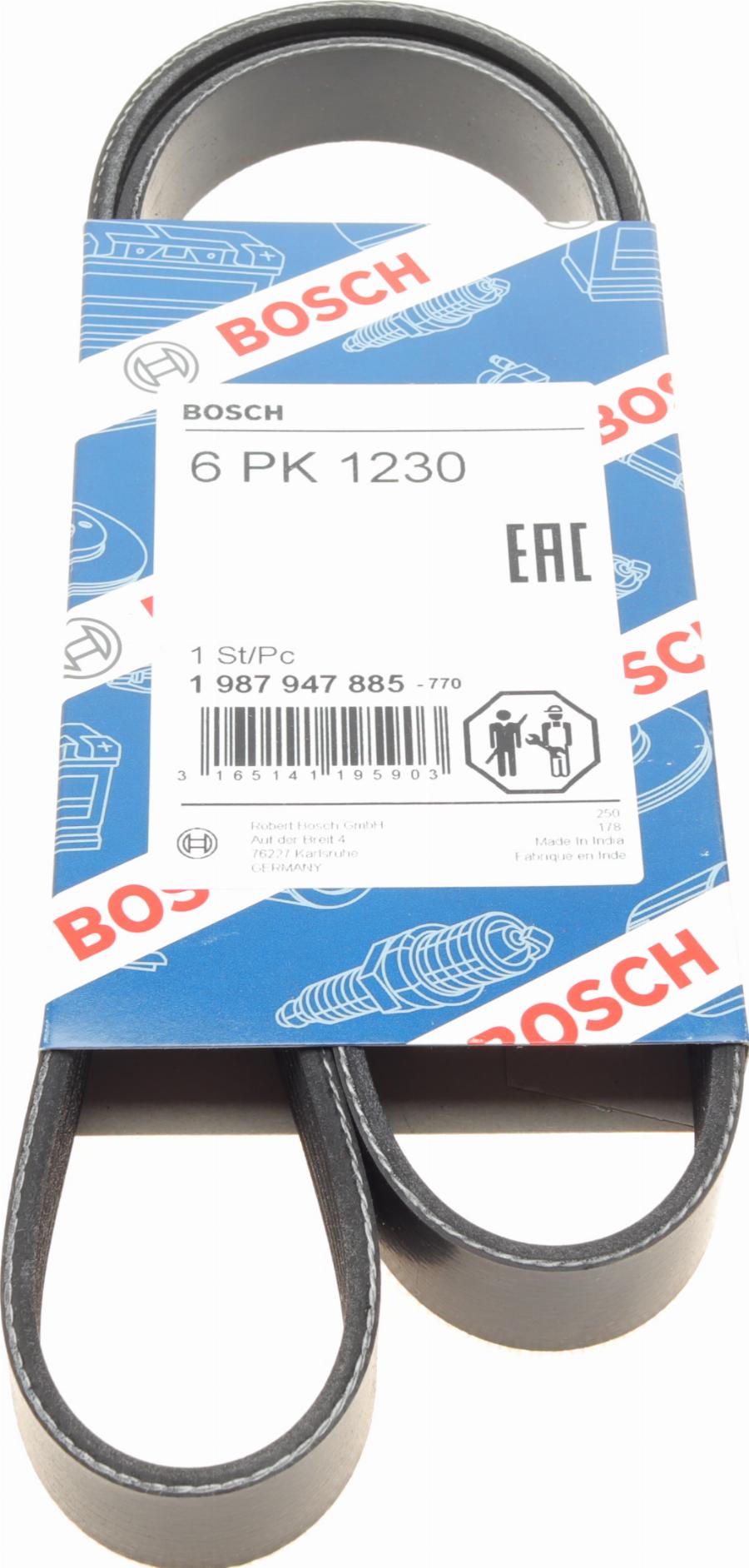 BOSCH 1 987 947 885 - V-Ribbed Belt car-mod.net