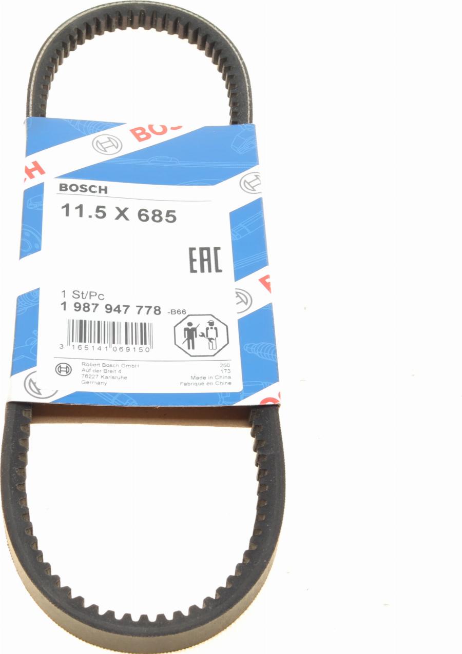 BOSCH 1 987 947 778 - Drive belt, V-Belt car-mod.net