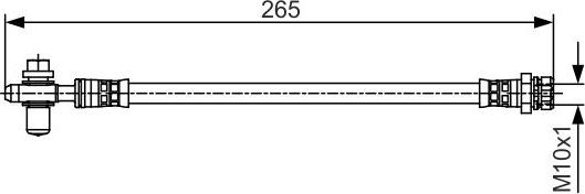 BOSCH 1 987 481 518 - Brake Hose car-mod.net
