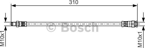 BOSCH 1 987 481 530 - Brake Hose car-mod.net