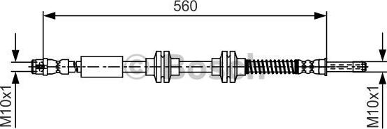 BOSCH 1 987 481 664 - Brake Hose car-mod.net