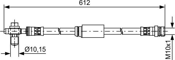 BOSCH 1 987 481 631 - Brake Hose car-mod.net