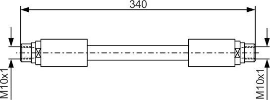 BOSCH 1 987 481 301 - Brake Hose car-mod.net