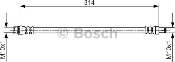 BOSCH 1 987 481 718 - Brake Hose car-mod.net