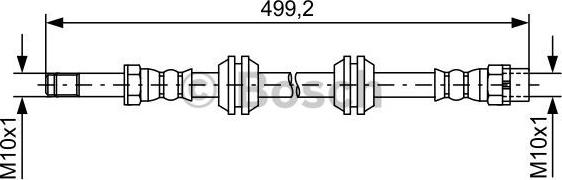 BOSCH 1 987 481 727 - Brake Hose car-mod.net